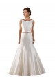 Satin Mermaid Chapel Train Sleeveless V-Back Modern Wedding Dress Cairns