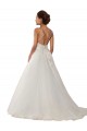 Tulle & Lace Ball Gown Chapel Train Sleeveless Boho Wedding Dress Cairns