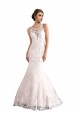 Tulle & Lace Mermaid Cathedral Train Sleeveless Wedding Dress Cairns