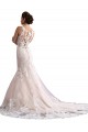 Tulle & Lace Mermaid Cathedral Train Sleeveless Wedding Dress Cairns