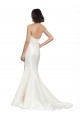Satin & Lace Trumpet Chapel Train Sleeveless Wedding Dress Cairns
