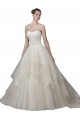 Tulle & Lace Ball Gown Chapel Train Sleeveless Low Back Wedding Dress Cairns
