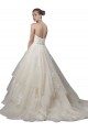 Tulle & Lace Ball Gown Chapel Train Sleeveless Low Back Wedding Dress Cairns