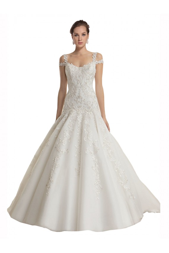 Tulle & Lace Mermaid Sweep Train Sleeveless Ivory Wedding Dress Cairns
