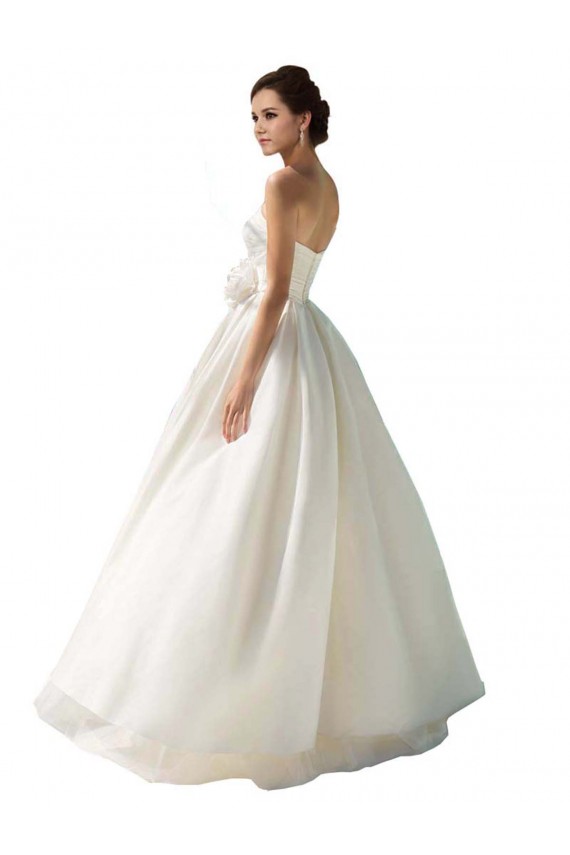 Soft Chiffon A-Line Long Sleeveless Wedding Dress Cairns