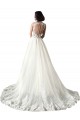 Tulle & Lace Mermaid Chapel Train Sleeveless Wedding Dress Cairns