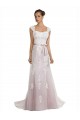 Tulle & Lace Mermaid Sweep Train Sleeveless Beach Wedding Dress Cairns