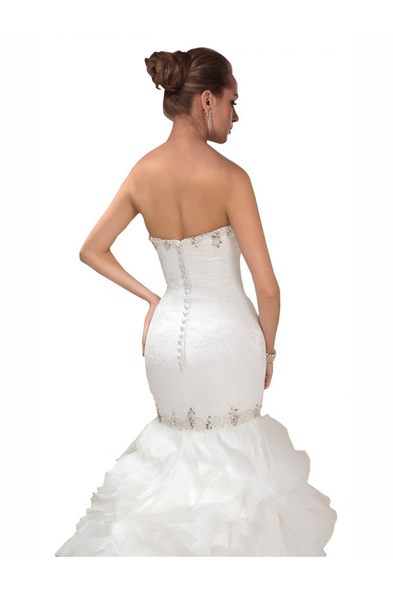 Tulle Mermaid Chapel Train Sleeveless Sweetheart Wedding Dress Cairns