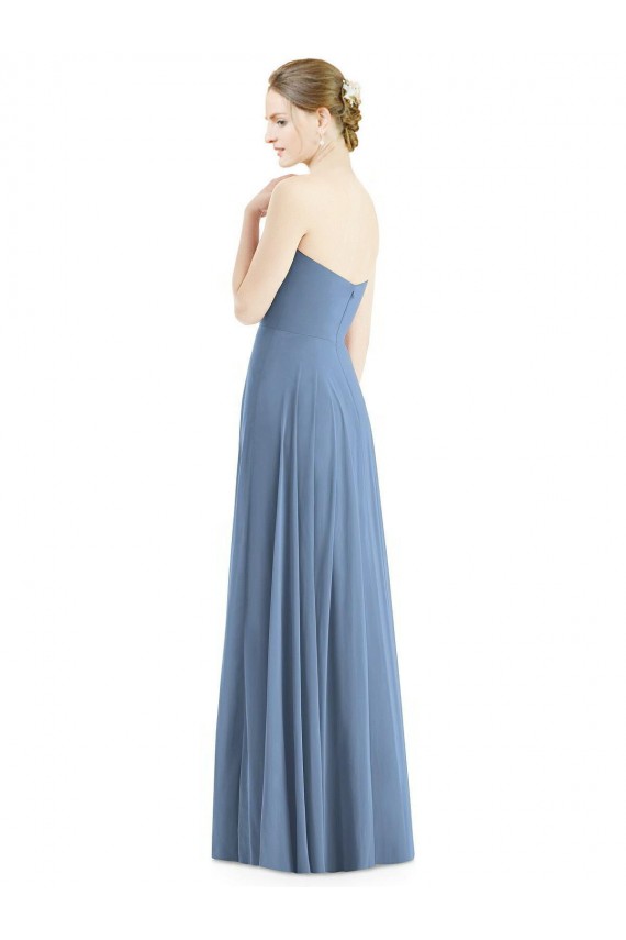 Soft Chiffon Long Sleeveless Evening Dress / Bridesmaid Dress Cairns