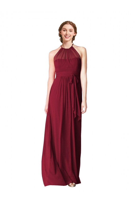 Chiffon Long Sleeveless Bridesmaid Dress / Evening Gowns Cairns