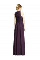 Soft Chiffon A-Line Long Sleeveless Grape Bridesmaid Dress Cairns