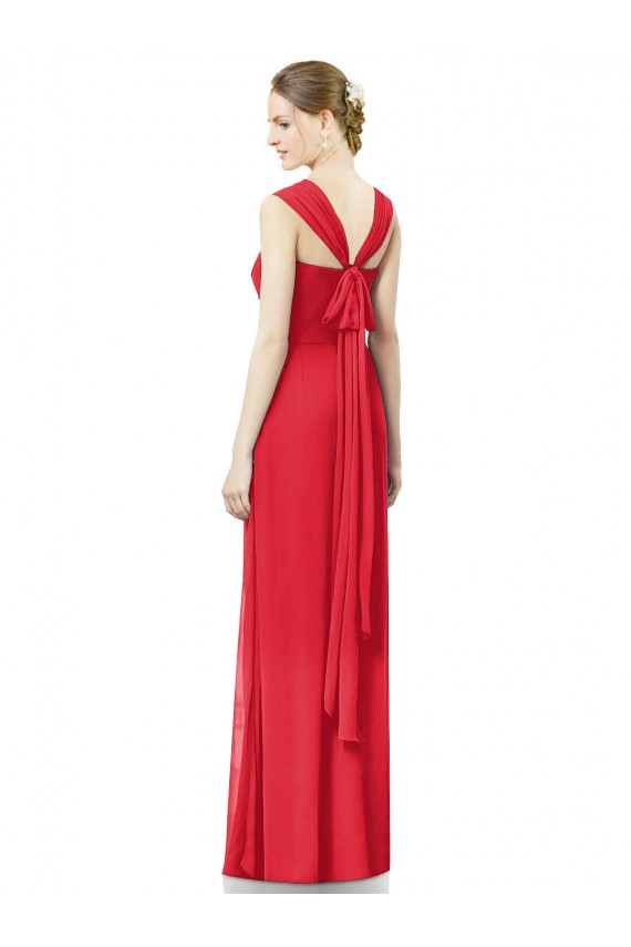 Soft Chiffon Long Cap Sleeves Formal Dress / Bridesmaid Dress Cairns