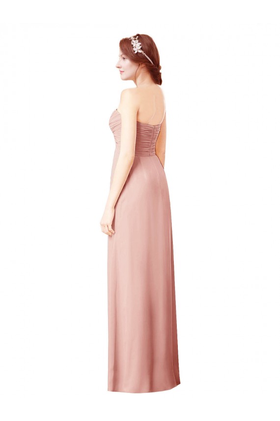 Soft Chiffon Long Sleeveless Bridesmaid Dress Cairns