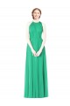 Soft Chiffon A-Line Long Sleeveless Emerald Green Bridesmaid Dress Cairns
