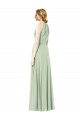 Soft Chiffon A-Line Long Sleeveless Emerald Green Bridesmaid Dress Cairns