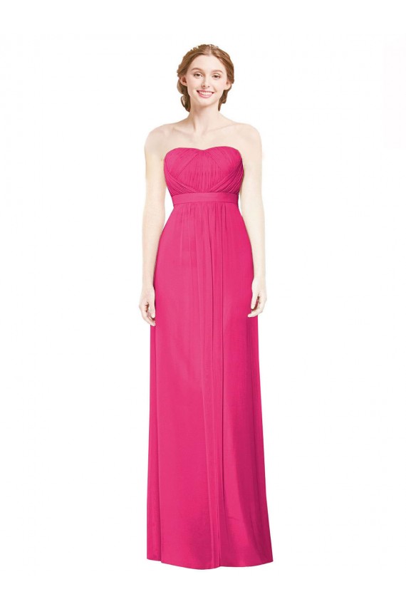 Soft Chiffon A-Line Sleeveless Azalea Bridesmaid Dress Cairns