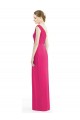 Soft Chiffon Sheath Long Sleeveless Azalea Bridesmaid Dresses Cairns