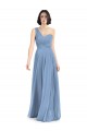 Soft Chiffon A-Line Long Sleeveless Dusty Blue Formal Dress / Bridesmaid Dress Cairns