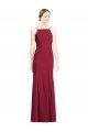 Soft Chiffon Mermaid Long Sleeveless Bridal Party Dress Cairns