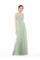 Soft Chiffon A-Line Long Cap Sleeves Sage Formal Dress / Bridesmaid Dress Cairns