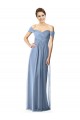 Soft Chiffon Long A-Line Cap Sleeves Bridesmaid Dress Cairns
