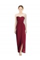 Soft Chiffon Sheath Long Sleeveless Bridesmaid Dress Cairns