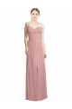 Chiffon A-Line Long Sleeveless Front Slit Bridesmaid Dresses Cairns