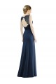 Soft Chiffon & Lace Mermaid Long Sleeveless Dark Navy Bridesmaid Dresses Cairns