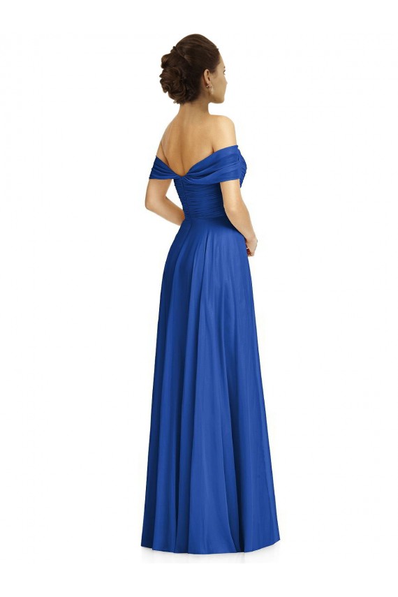 Soft Chiffon A-Line Long Cap Sleeves Semi Formal Evening Dress / Bridesmaid Dress Cairns