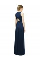 Soft Chiffon A-Line Long Sleeveless Salmon Bridesmaid Gowns Cairns