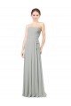 Soft Chiffon A-Line Long Sleeveless Bridesmaid Dresses Cairns