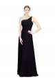 Chiffon A-Line Sleeveless Black Bridesmaid Dresses Cairns