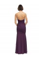 Soft Chiffon Mermaid Long Sleeveless Grape Bridesmaid Dress Cairns