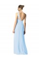 Soft Chiffon A-Line Long Sleeveless Light Sky Blue Bridesmaid Dress Cairns