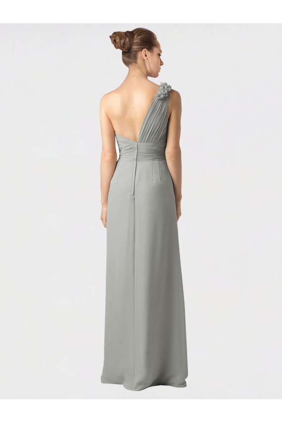 Soft Chiffon A-Line Long Sleeveless Black Bridesmaid Dresses Cairns