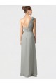 Soft Chiffon A-Line Long Sleeveless Black Bridesmaid Dresses Cairns