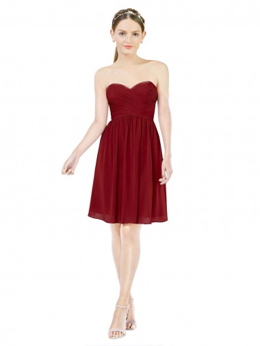 Soft Chiffon A-Line Knee Length Sleeveless Cocktail Dresses Cairns