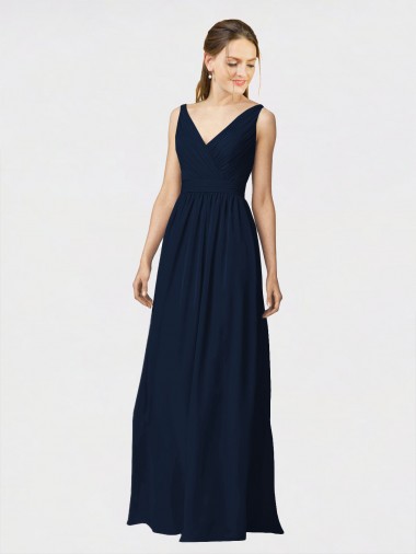 Chiffon A-Line Long Sleeveless Bridesmaid Dresses / Formal Dresses Cairns