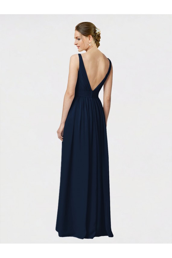 Chiffon A-Line Long Sleeveless Bridesmaid Dresses / Formal Dresses Cairns