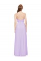 Soft Chiffon A-Line Long Sleeveless High Side Slit Bridesmaid Dresses Cairns