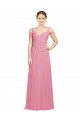 Soft Chiffon A-Line Long Sleeveless Skin Pink Bridesmaid Gowns Cairns