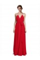 Chiffon Long Sleeveless Bridesmaid Dress Cairns