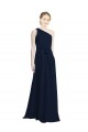 Chiffon A-Line Long Sleeveless Dark Navy Bridesmaid Dress / Evening Dress Cairns