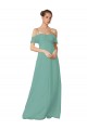 Soft Chiffon A-Line Flutter Sleeves Seaside Bridesmaid Dress Cairns