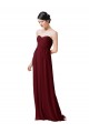 Soft Chiffon A-Line Sleeveless Burgundy Bridesmaid Dresses Cairns