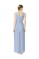 Soft Chiffon A-Line Long Sleeveless Periwinkle Bridesmaid Gowns Cairns