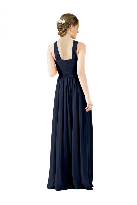 Chiffon Princess Long Sleeveless Bridesmaid Gowns Cairns