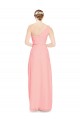 Soft Chiffon A-Line Long Sleeveless Salmon Bridal Party Dress Cairns