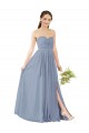 Soft Chiffon A-Line Long Sleeveless Open Back Evening Gowns / Bridesmaid Dress Cairns