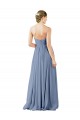 Soft Chiffon A-Line Long Sleeveless Open Back Evening Gowns / Bridesmaid Dress Cairns